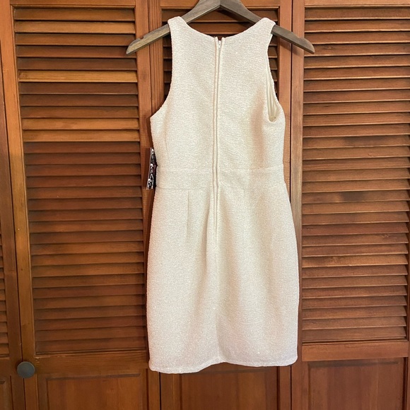 NWT - Trixxi White Sparkly Cocktail Dress - Perfect for bachelorette - Picture 5 of 8